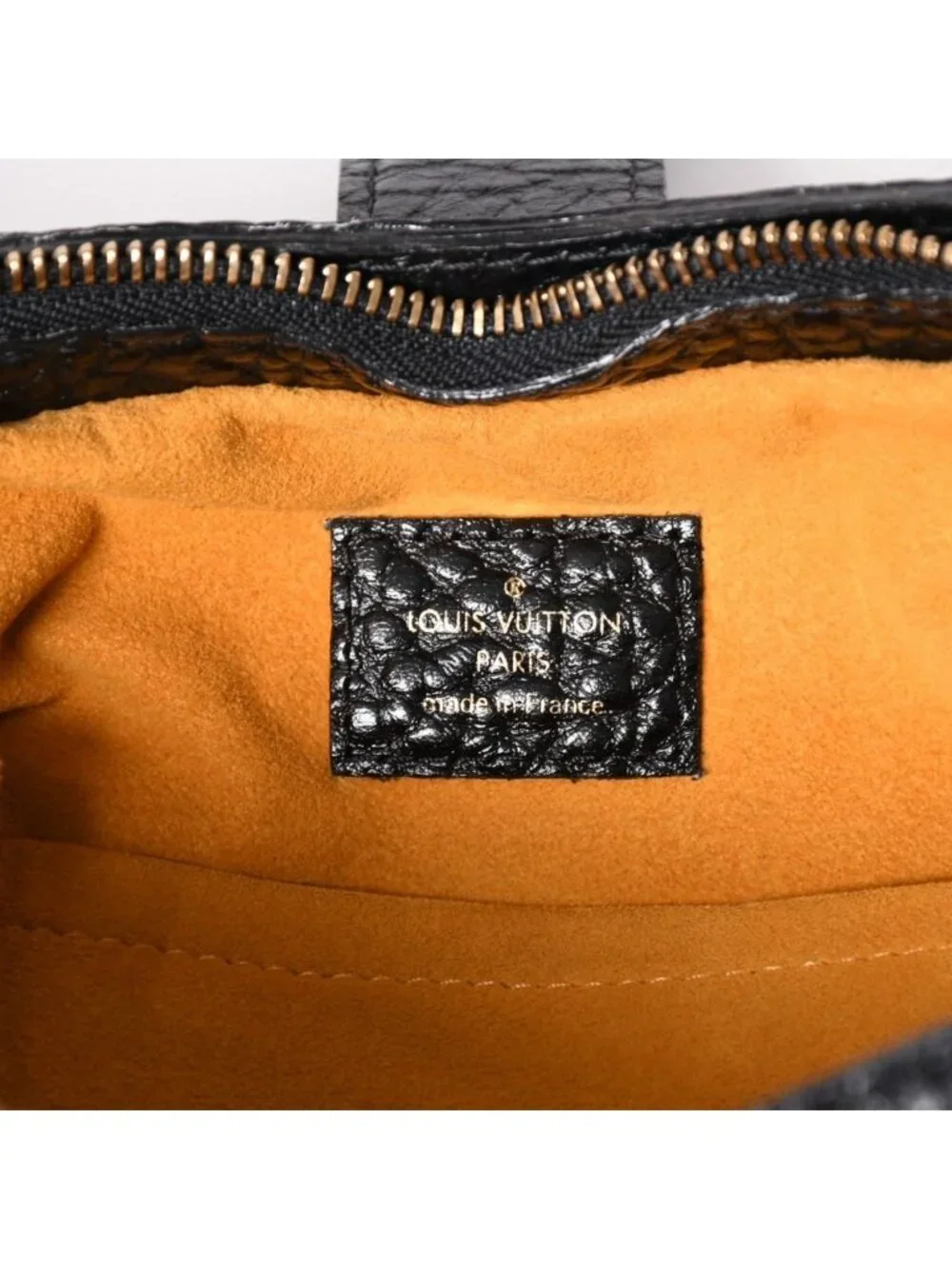 Louis Vuitton Shoulder Bag Slightly Monogram Denim Black Gold